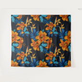 Tropisch boeket wandkleed (Voorkant (horizontaal))