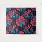 Tropisch boeket wandkleed (Voorkant (horizontaal))