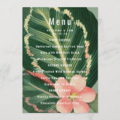 Tropisch boeketmenu menu (Voorkant)