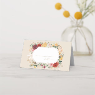 Tropisch Boho Bloem Bruiloft Tafelnummer Vintage