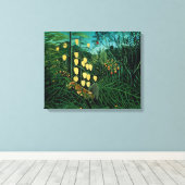 Tropisch bos canvas afdruk (Insitu (Houten vloer))