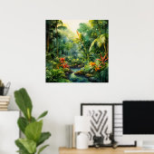 Tropisch bos poster (Thuiskantoor)