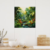 Tropisch bos poster (Keuken)