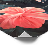 Tropisch bos Roze Flamingo  Poster (Hoek)