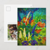  tropisch boslandschap feestdagenkaart (Voorkant / Achterkant)