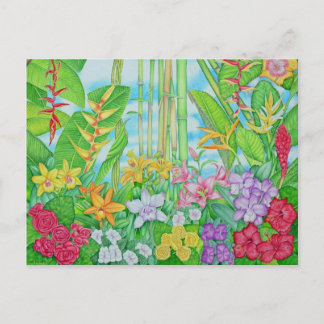 Tropisch botanisch briefkaart