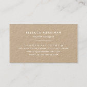 Tropisch botanisch | Kraft Visitekaartje (Achterkant)