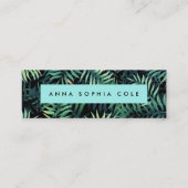 Tropisch botanisch mini visitekaartje (Voorkant)