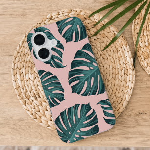 Tropisch botanisch monstera laat zomerpatroon voor iPhone 16 hoesje