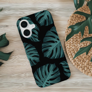Tropisch botanisch monstera laat zomerpatroon voor iPhone 16 hoesje
