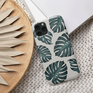 Tropisch botanisch monstera laat zomerpatroon voor iPhone 13 hoesje