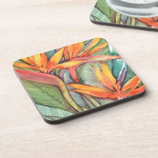 Tropisch botanisch paradijs II Bier Onderzetter (Linkerzijde)