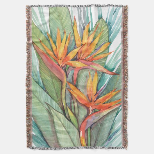 Tropisch botanisch paradijs II Deken (Voorkant Verticaal)