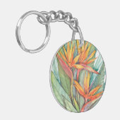 Tropisch botanisch paradijs II Sleutelhanger (Voorkant Links)