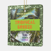 Tropisch Breeze Bali Beach Keramisch Ornament (Links)