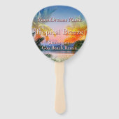 Tropisch Breeze Goa Beach Handwaaier (Achterkant)