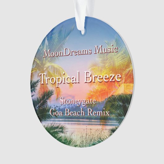 Tropisch Breeze Goa Beach Ornament (voorkant)