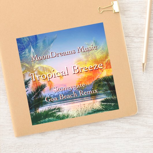 Tropisch Breeze Goa Beach Sticker (Notitieboek)