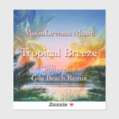 Tropisch Breeze Goa Beach Sticker (Vel)