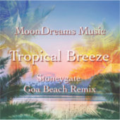 Tropisch Breeze Goa Beach Sticker (Voorkant)