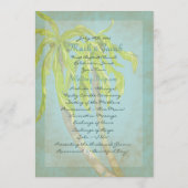 Tropisch Breeze II Wedding Programme Programma (Achterkant)