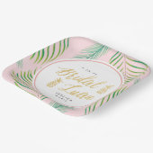 Tropisch Bridal Luau Paper Borden | VRIJGEZELLENFE Papieren Bordje (Gebogen)