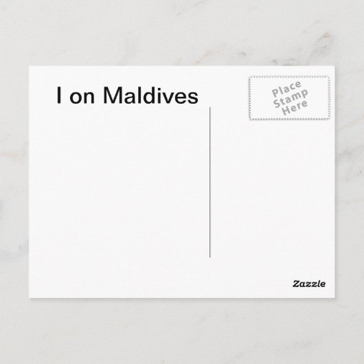 tropisch briefkaart (Achterkant)