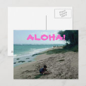 Tropisch Briefkaart strand (Voorkant / Achterkant)