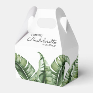 Tropisch Bruidsmeisje met Bananenblad Thema Bedankdoosjes