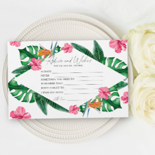 Tropisch Bruiloftsfeest Advies en Wensen Briefpapier