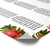 Tropisch bruin botanische bruiloft poster (Hoek)