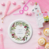 Tropisch bruinhuwelijk papieren bordje (Feest)