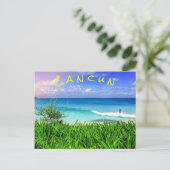 Tropisch Cancun Mexico Beach Zee Paradise Briefkaart (Staand voorkant)