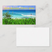 Tropisch Cancun Mexico Beach Zee Paradise Visitekaartje (Voorkant / Achterkant)