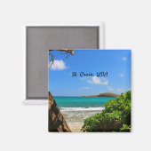 Tropisch Caribisch gebied Magneet (Voorkant / Achterkant)