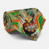 Tropisch carnival stropdas (Opgerold)