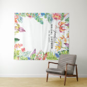 Tropisch Chic Bruidsmeisje Feest Fotohokje Achterg Wandkleed (In Situ (horizontaal))