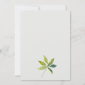 Tropisch chique witte orchidee palmfauna Verloving Kaart (Achterkant)