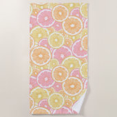 Tropisch citrusfruit strandlaken (Voorkant)