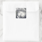 Tropisch Cyclone Gael Vierkante Sticker (Tas)