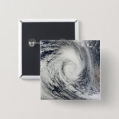 Tropisch cycloon Dianne 2 Vierkante Button 5,1 Cm (Voorkant /achterkant)