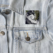 Tropisch cycloon Izilda Vierkante Button 5,1 Cm (In situ)