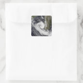 Tropisch cycloon Izilda Vierkante Sticker (Tas)