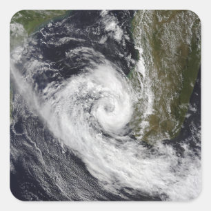 Tropisch cycloon Izilda Vierkante Sticker