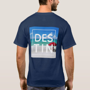 Tropisch Destin Strand Florida Moderne Typografie T-shirt