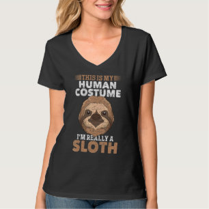 Tropisch dier Dit is mijn menselijke kostuum in fe T-shirt