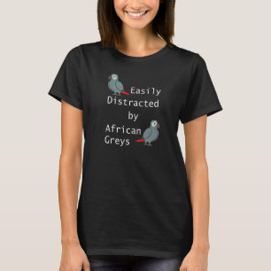 Tropisch dierenpapegaai, Afrikaanse grijze Gezegde T-shirt