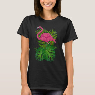 Tropisch dierlijk exotische vogelroze flamingo 1 t-shirt