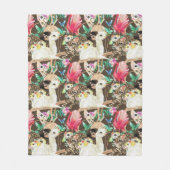 Tropisch dierpatroon fleece deken (Voorkant)