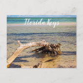 Tropisch drijfhout Bahia Honda Beach Foto Briefkaart (Voorkant)